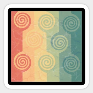 Colourful swirls Sticker